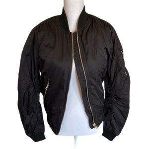 Top shop black bomber jacket